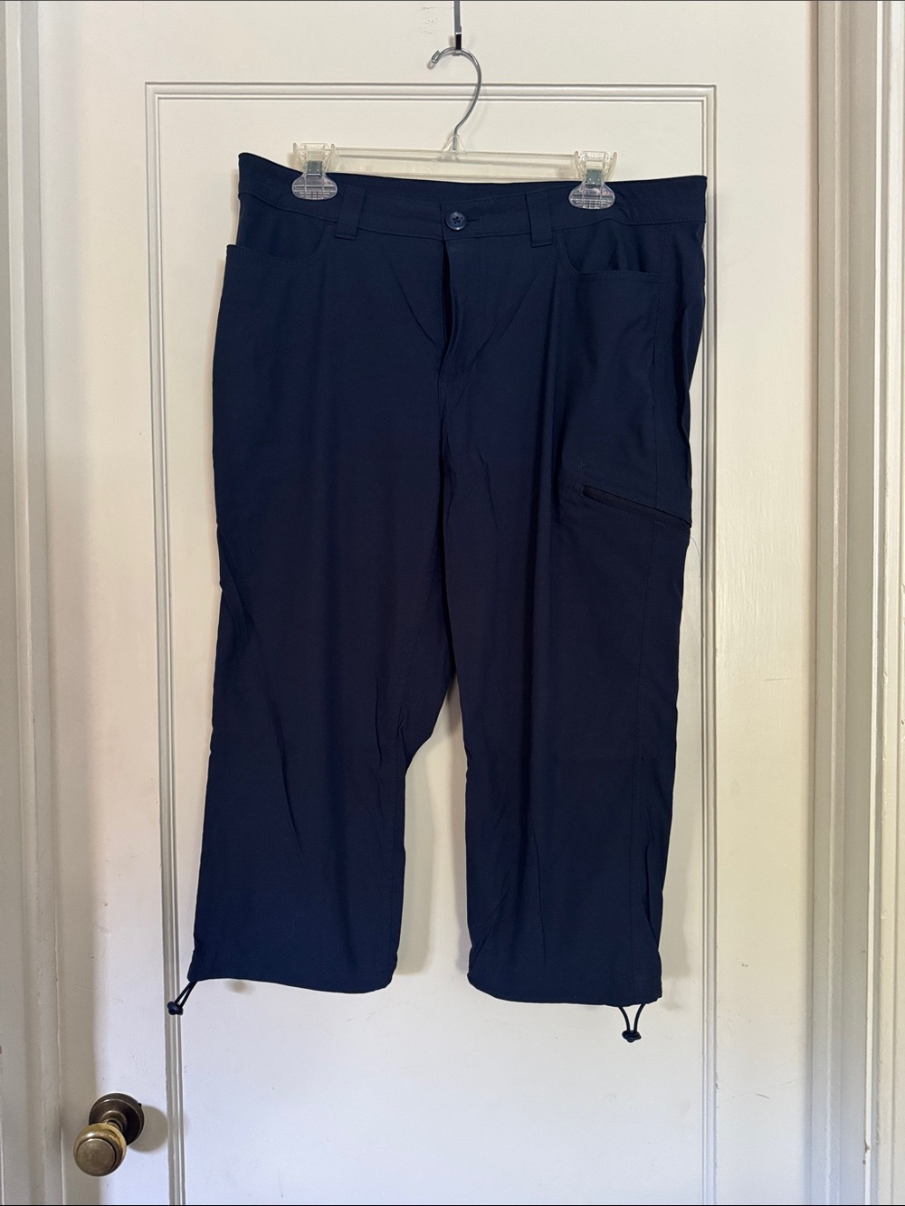 Eddie Bauer Navy Women's Capris with Zip Pocket